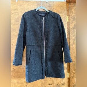 Zara Women's Black Tweed Jacket